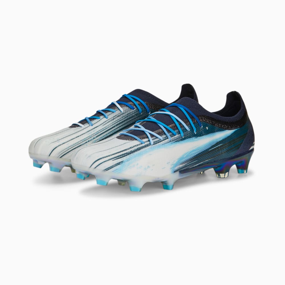 Изображение Puma Бутсы ULTRA ULTIMATE ELM FG/AG Football Boots #2: PUMA Navy-PUMA White-Bright Aqua