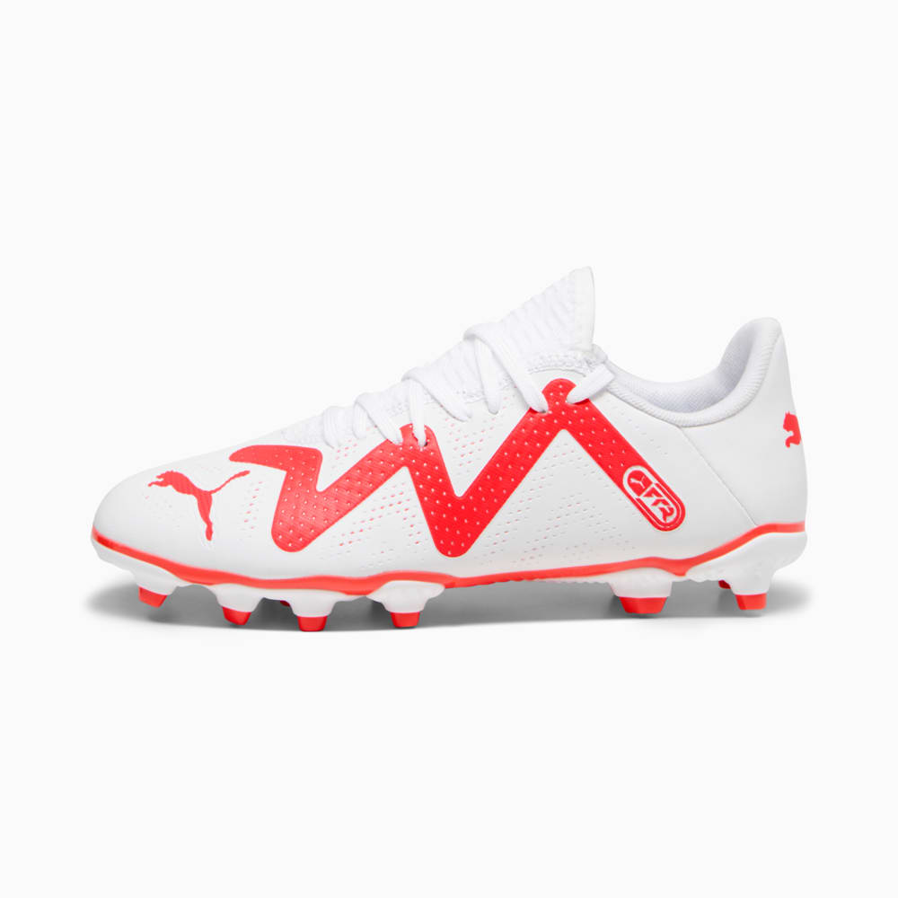 Изображение Puma Детские бутсы FUTURE PLAY FG/AG Youth Football Boots #1: PUMA White-Fire Orchid