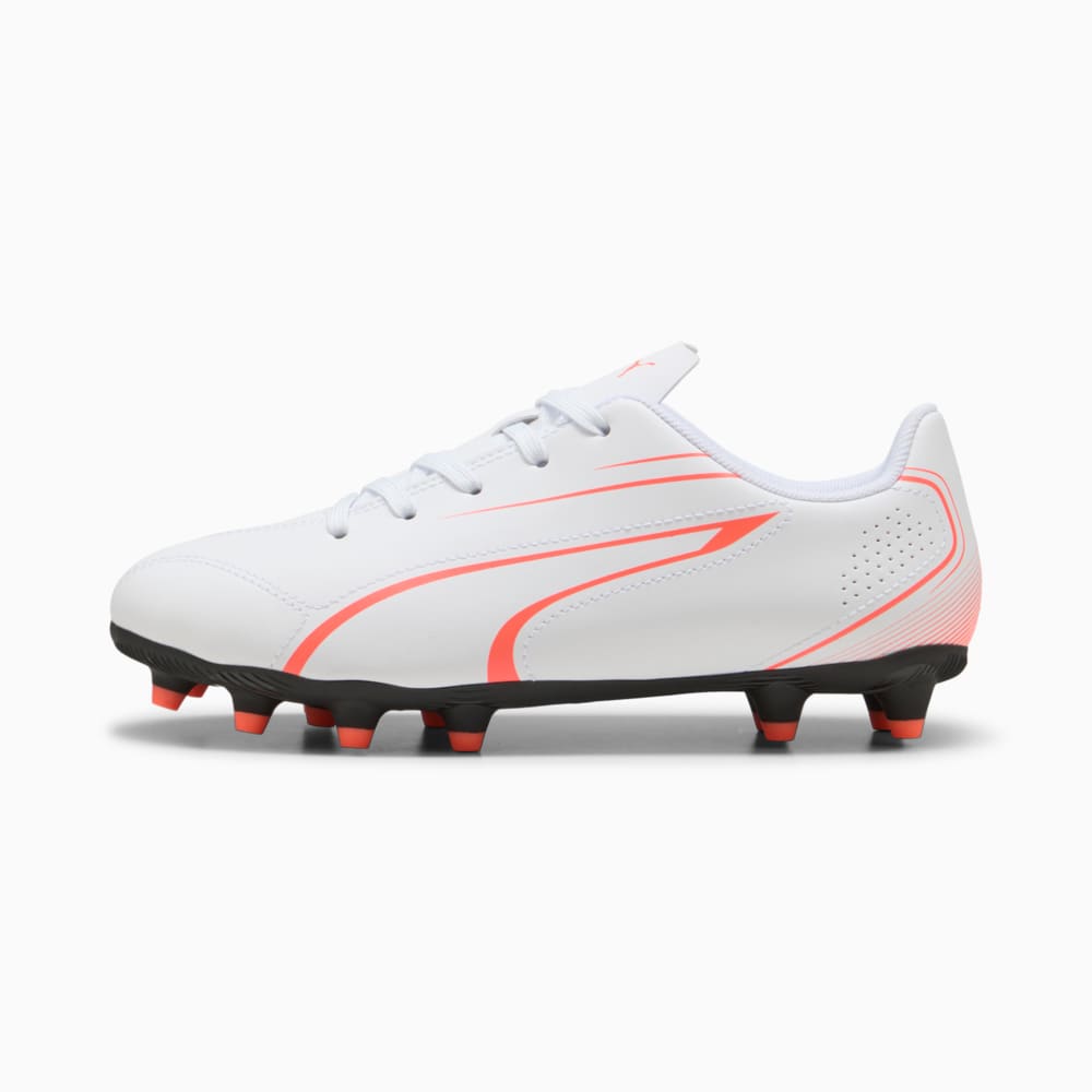 Изображение Puma Бутсы VITORIA FG/AG Youth Football Boots #1: PUMA White-Glowing Red