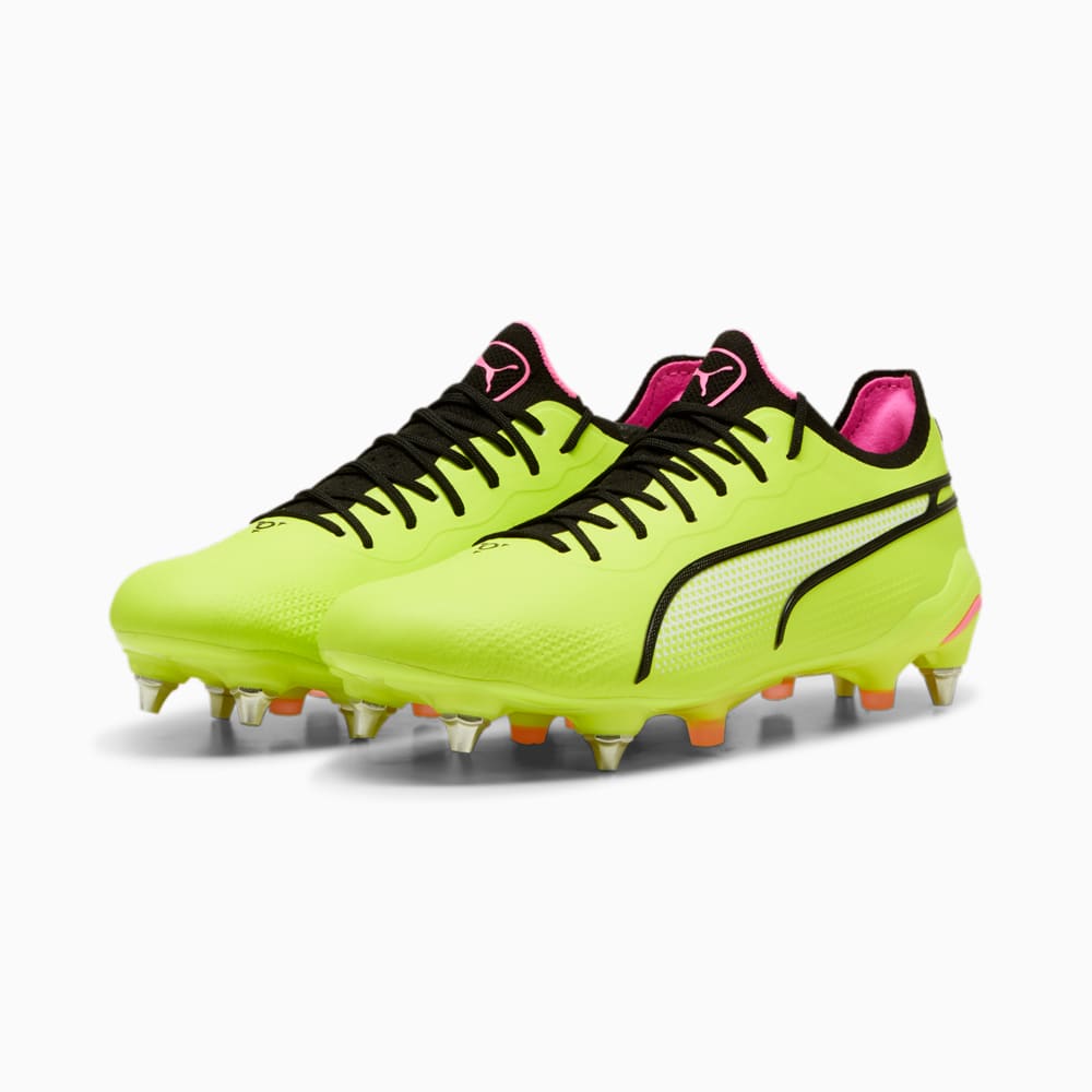 Изображение Puma Бутсы KING ULTIMATE MxSG Football Boots #2: Electric Lime-PUMA Black-Poison Pink