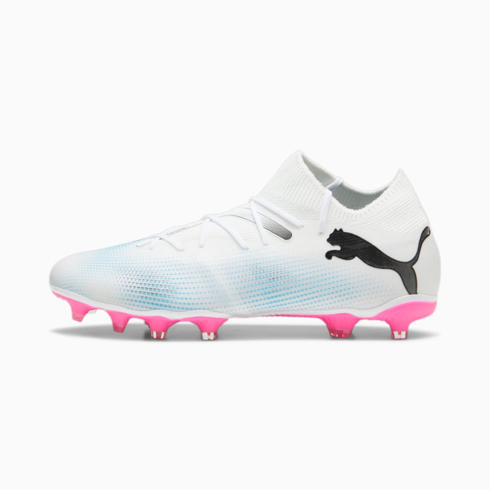 Изображение Puma Бутсы FUTURE 7 MATCH FG/AG Football Boots #1: PUMA White-PUMA Black-Poison Pink
