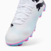 Изображение Puma Детские бутсы FUTURE 7 PLAY FG/AG Youth Football Boots #6: PUMA White-PUMA Black-Poison Pink