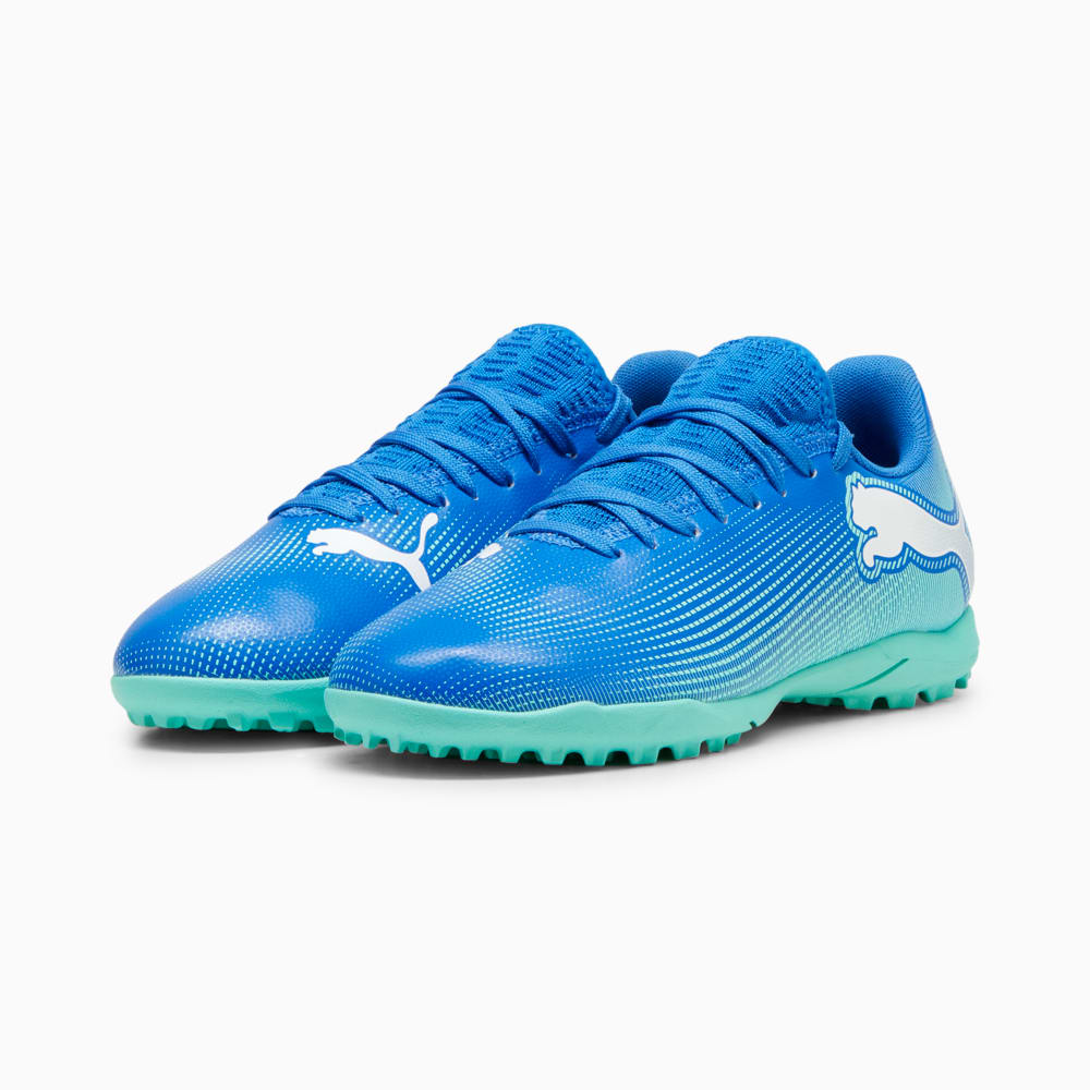 Зображення Puma Бутси FUTURE 7 PLAY TT Football Boots Youth #2: Hyperlink Blue-Mint-PUMA White