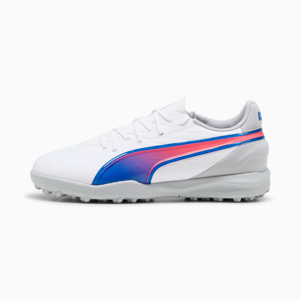 Зображення Puma Бутси KING MATCH TT Football Boots Youth #1: PUMA White-Bluemazing-Flat Light Gray