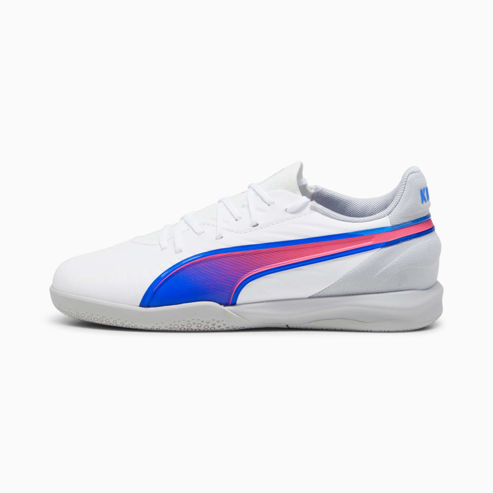 Зображення Puma Бутси KING MATCH IT Football Boots Youth #1: PUMA White-Bluemazing-Flat Light Gray