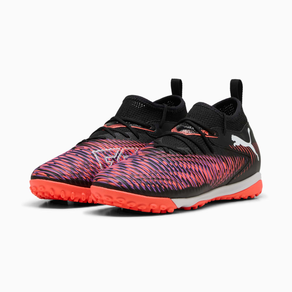 Зображення Puma Бутси FUTURE 8 MATCH TT Mid Football Boots Youth #2: PUMA Black-PUMA White-Glowing Red