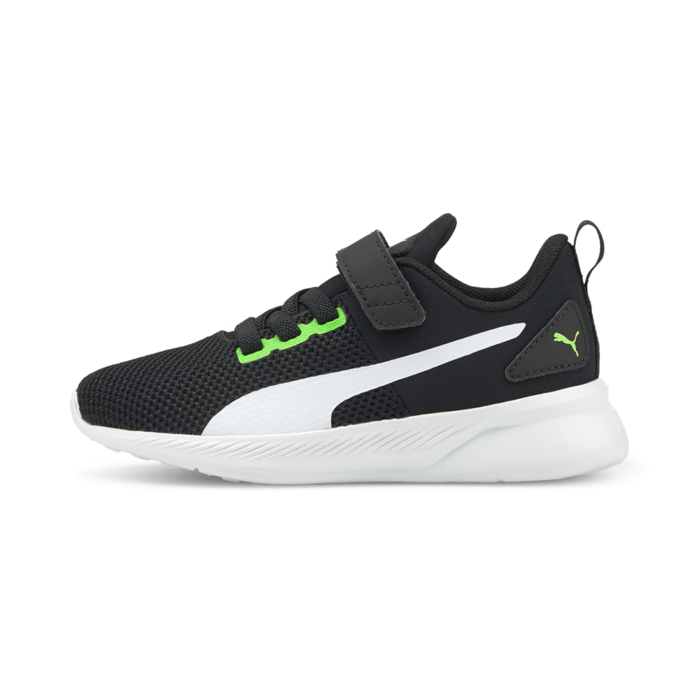 Изображение Puma Детские кроссовки Flyer Runner V PS #1: Green Flash-Puma White-Puma Black