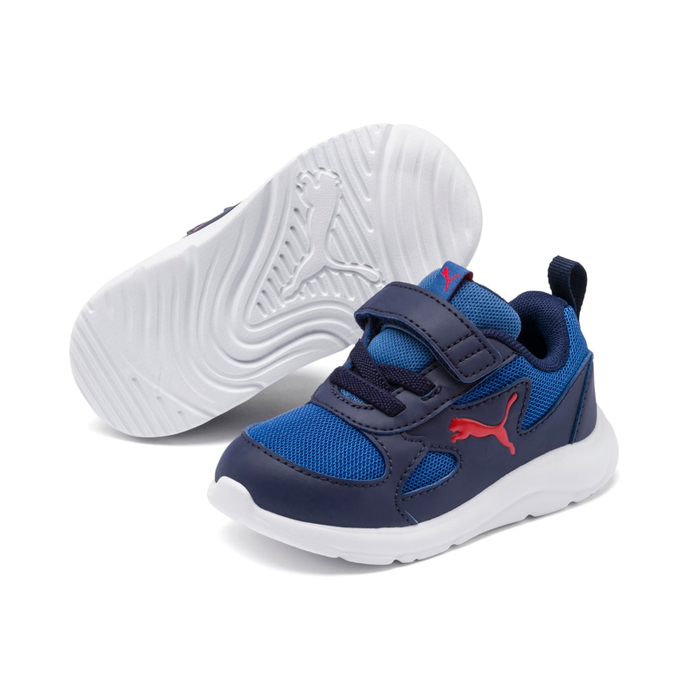 Изображение Puma Детские кроссовки Fun Racer Babies’ Trainers #2: Bright Cobalt-High Risk Red