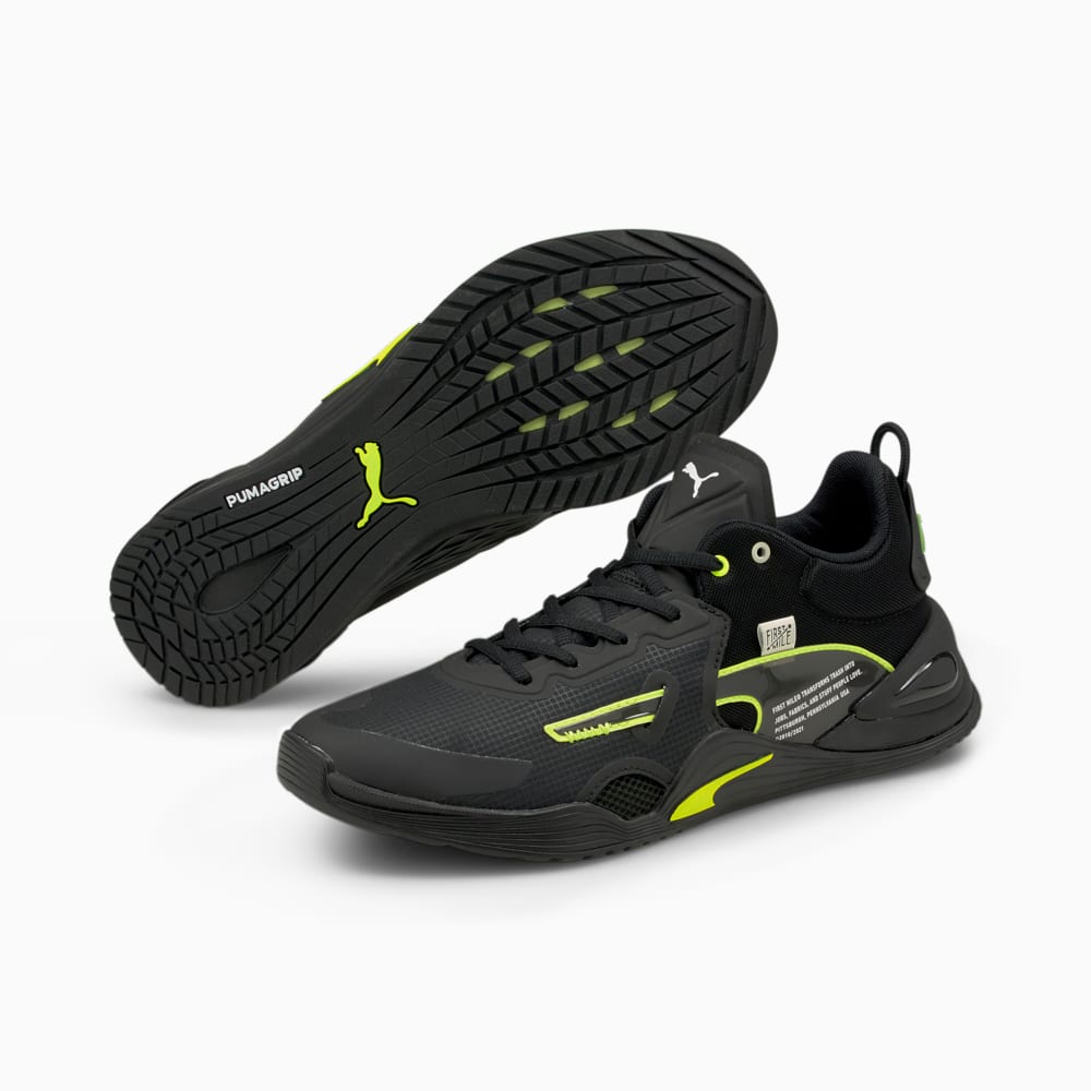 PUMA x FIRST MILE FUSE Men s Training Shoes Puma Black Yellow Alert Puma 194422 01