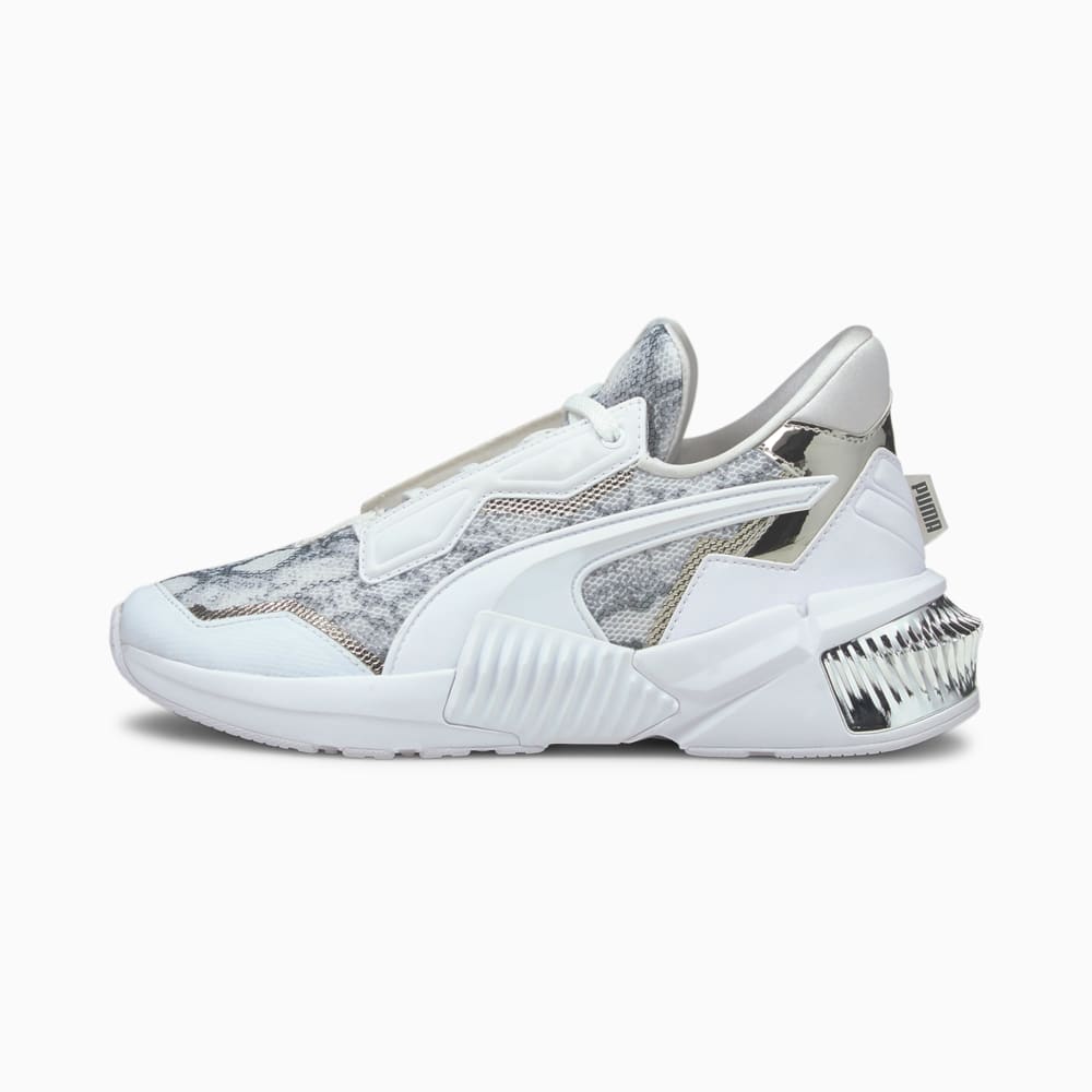 Зображення Puma Кросівки Provoke XT Untamed Women's Training Shoes #1: Puma White-Metallic Silver-CASTLEROCK