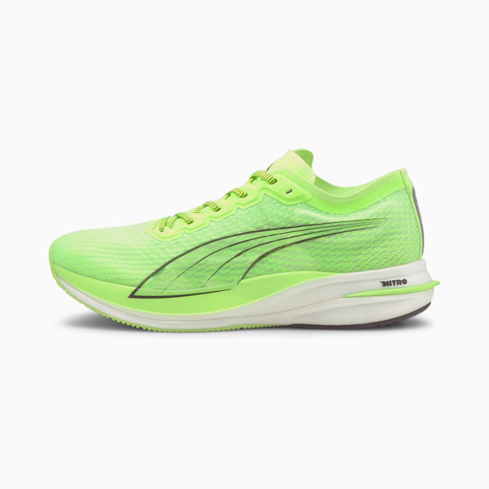 Зображення Puma Кросівки DEVIATE NITRO Men's Running Shoes #1: Green Glare