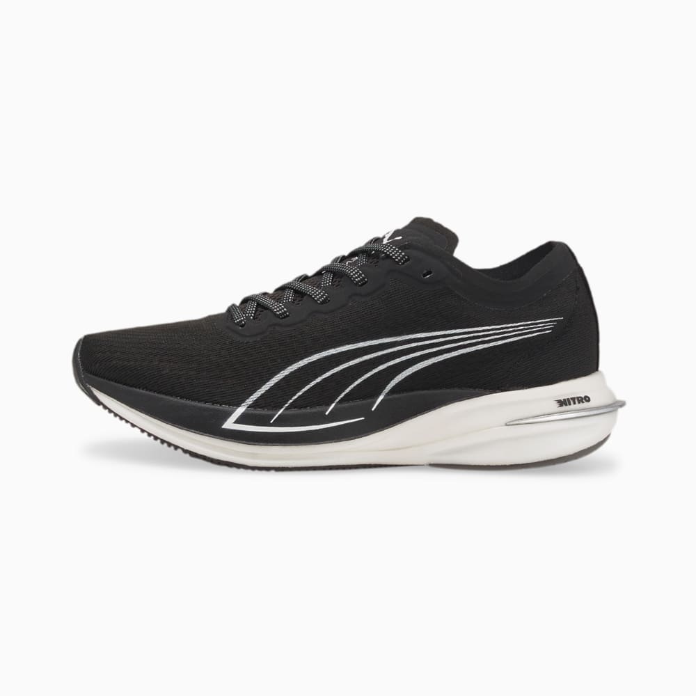 Изображение Puma Кроссовки DEVIATE NITRO Women's Running Shoes #1: Puma Black-Puma White