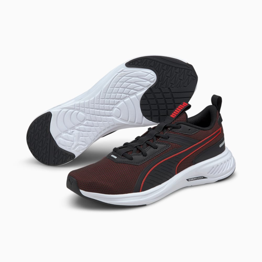 Изображение Puma Кроссовки Scorch Runner Running Shoes #2: Puma Black-High Risk Red