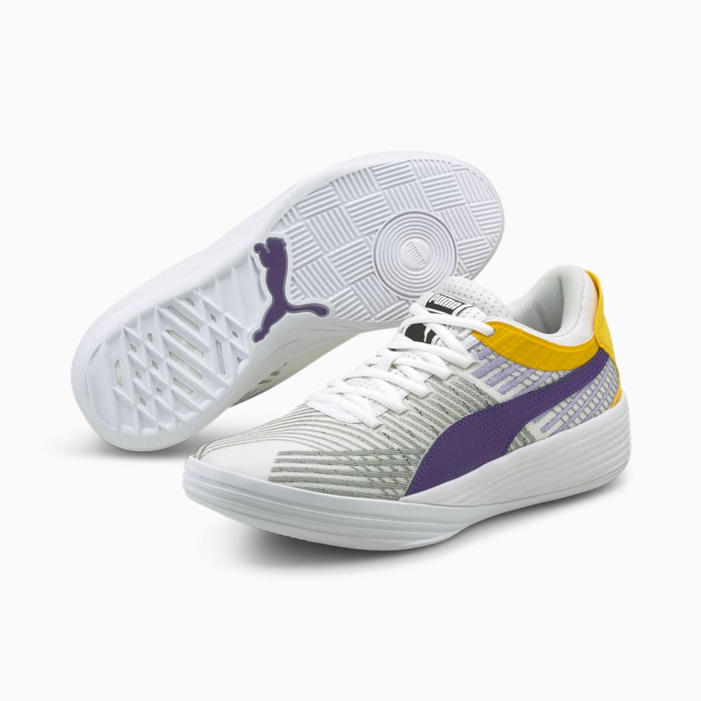 Puma clyde white basketball best sale