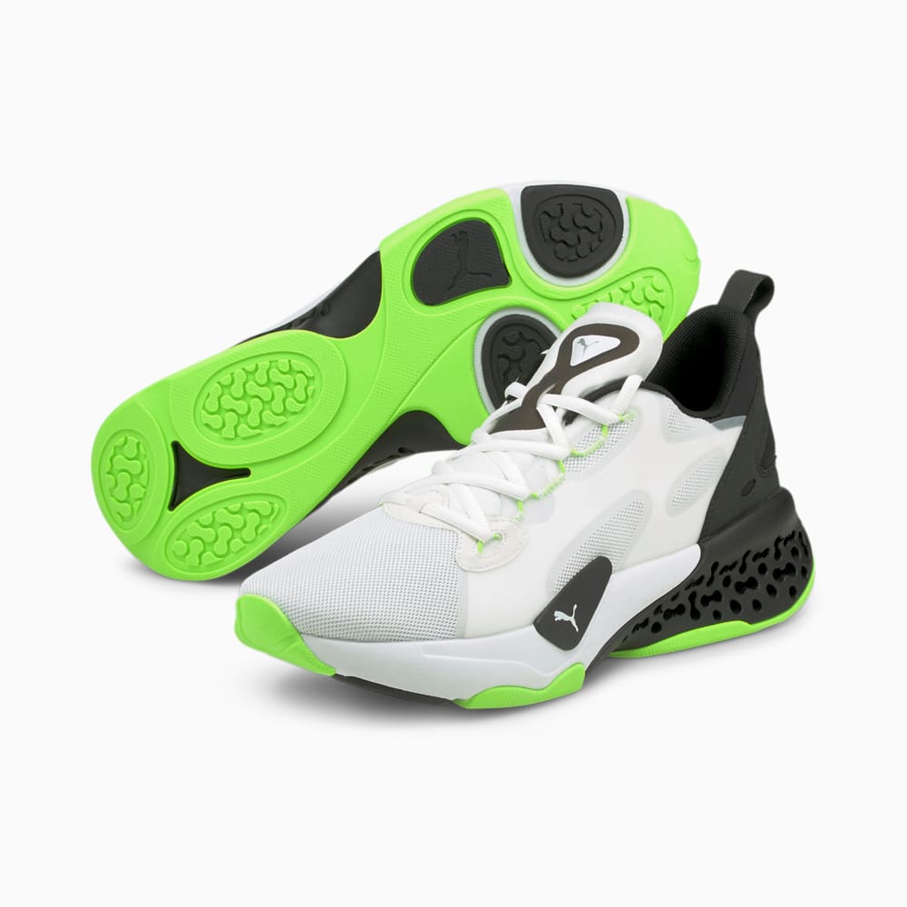 

PUMA - Кроссовки XETIC Halflife Running Shoes – Puma White-Puma Black-Green Glare –, Белый