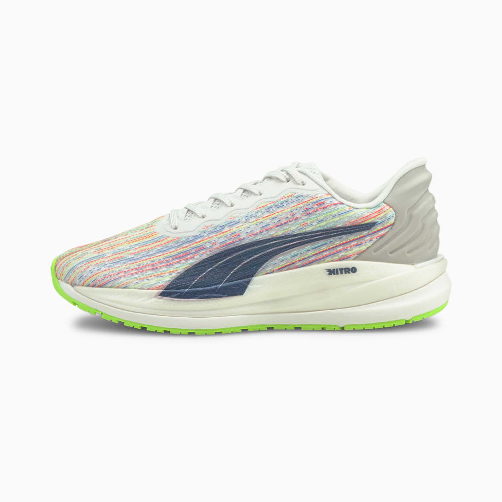 Зображення Puma Кросівки Magnify Nitro SP Women's Running Shoes #1: Puma White-Sunblaze-Green Glare