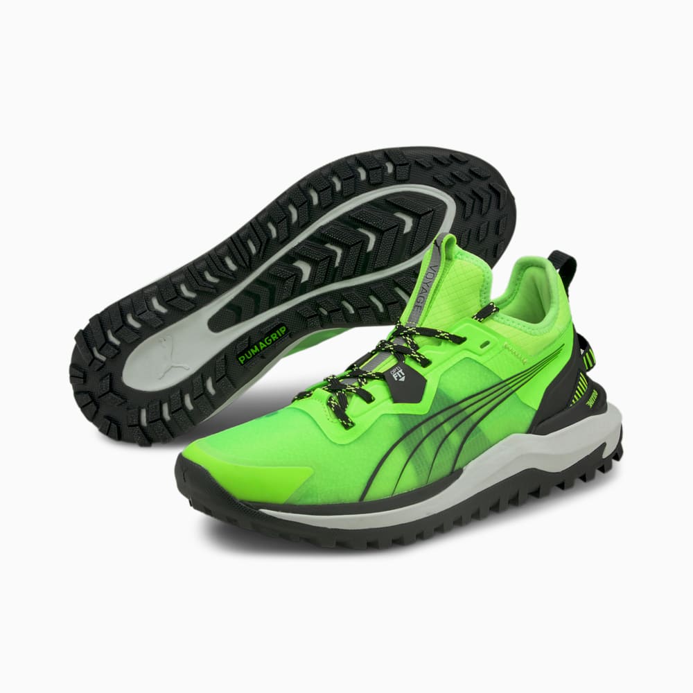 Зображення Puma Кросівки Voyage Nitro Men's Running Shoes #2: Green Glare-Puma Black