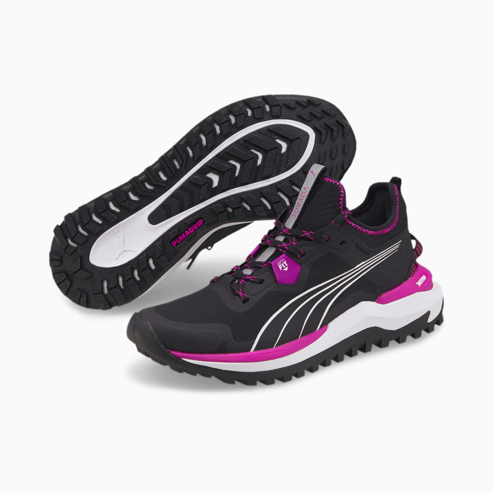 Изображение Puma Кроссовки Voyage Nitro Women's Running Shoes #2: Puma Black-Deep Orchid