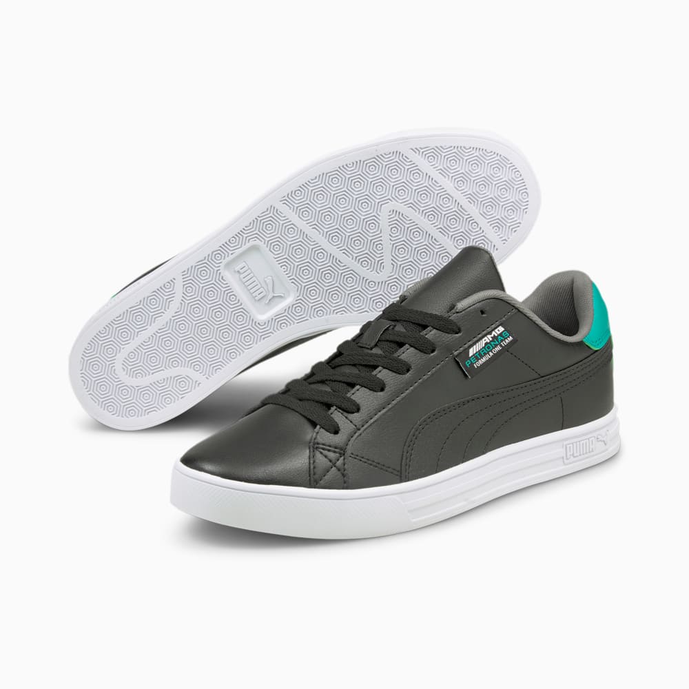 Зображення Puma Кеди Mercedes F1 Smash Vulcanised V3 Motorsport Shoes #2: Puma Black-Puma White-Spectra Green