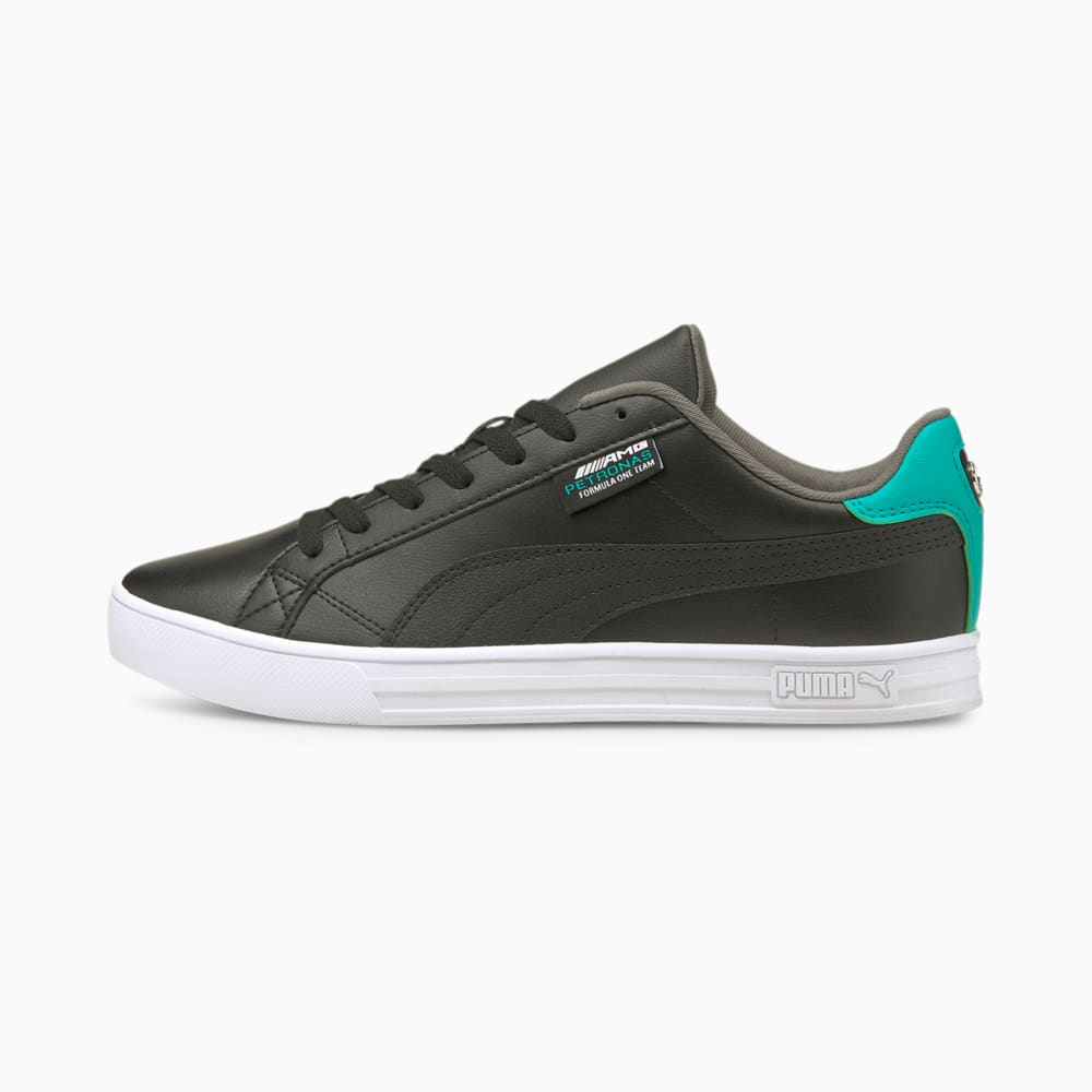 Зображення Puma Кеди Mercedes F1 Smash Vulcanised V3 Motorsport Shoes #1: Puma Black-Puma White-Spectra Green