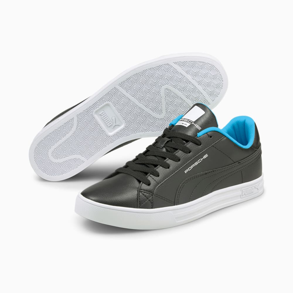 Porsche Legacy Smash Vulcanised V3 Motorsport Shoes 10 Black Puma Black Blue Atoll Puma 306882 01