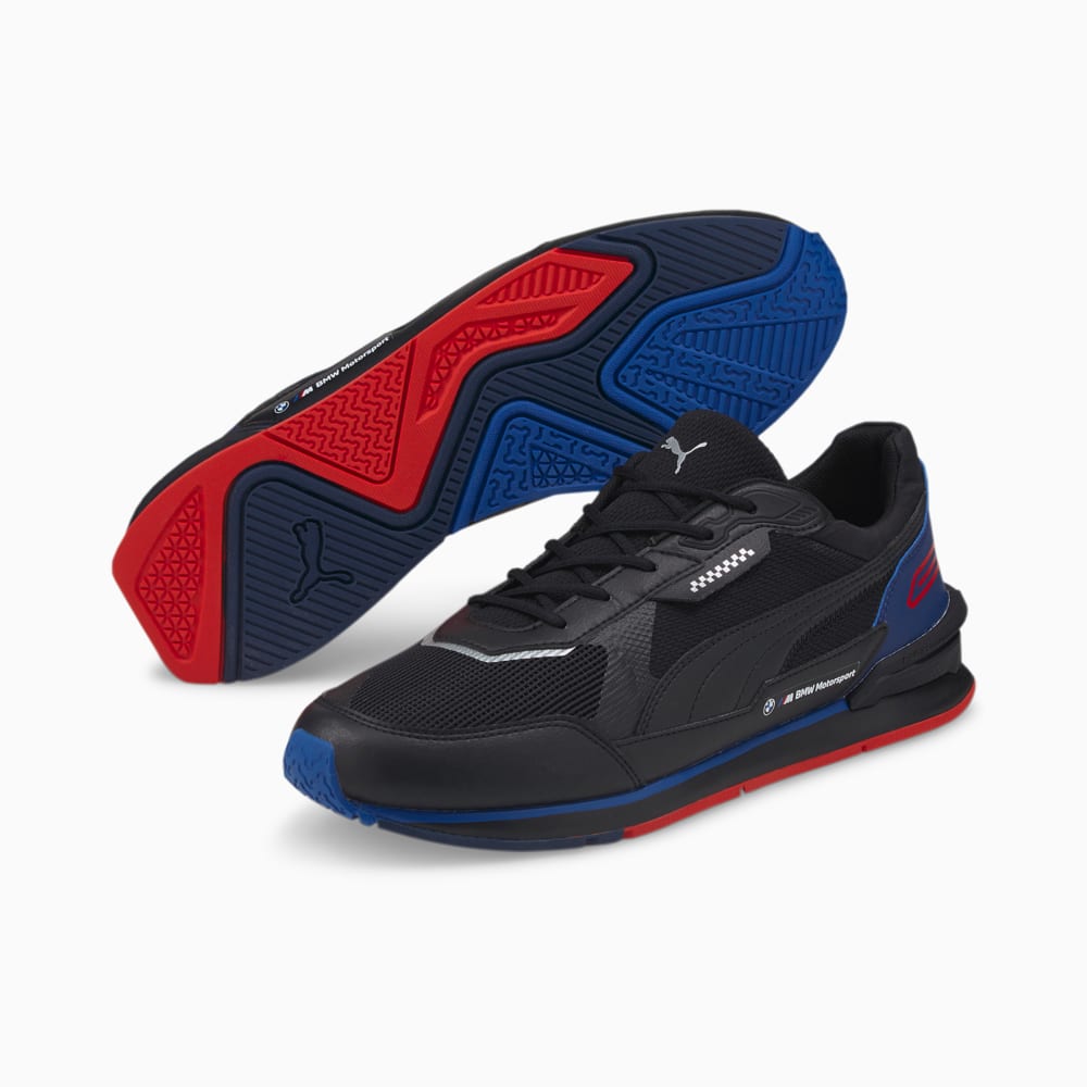 Изображение Puma Кроссовки BMW M Motorsport Low Racer Motorsport Shoes #2: Puma Black-Puma White-Estate Blue