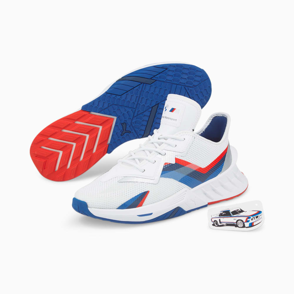 Изображение Puma 307146 #2: Puma White-Strong Blue-Fiery Red