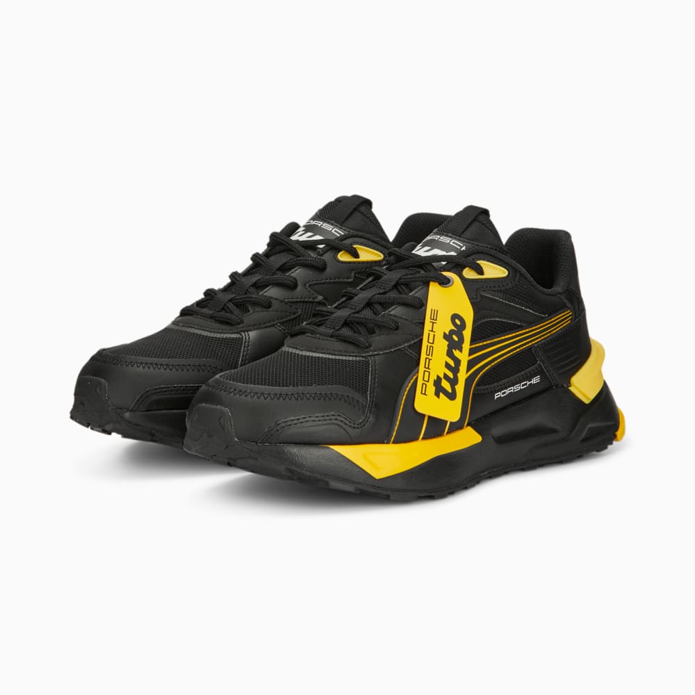 Изображение Puma Кроссовки Porsche Legacy Mirage Sport Asphalt Motorsport Sneakers #2: Puma Black-Lemon Chrome