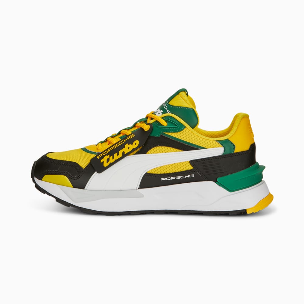 Изображение Puma Кроссовки Porsche Legacy Mirage Sport Asphalt Motorsport Sneakers #1: Lemon Chrome-PUMA White-Vine