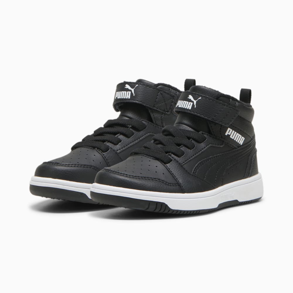 Зображення Puma Дитячі кросівки Rebound V6 Mid WTR Kids’ Sneakers #2: Puma Black-Puma White