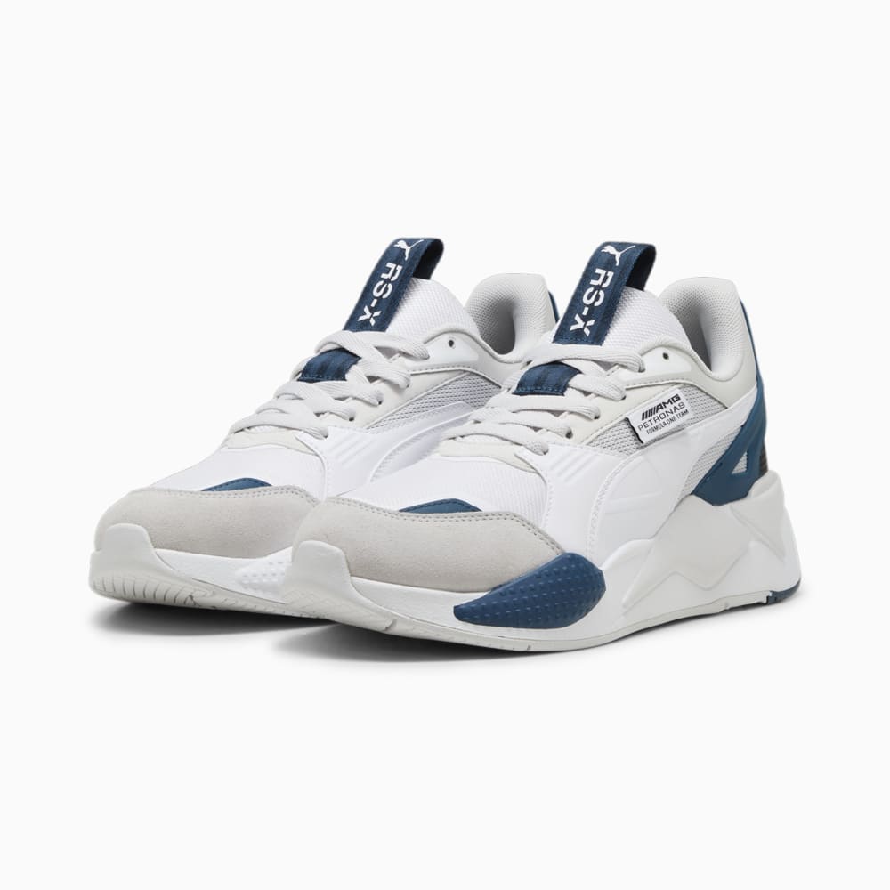 Изображение Puma Кроссовки Mercedes AMG-Petronas F1® RS-X Unisex Sneakers #2: PUMA White-Feather Gray-Ocean Tropic