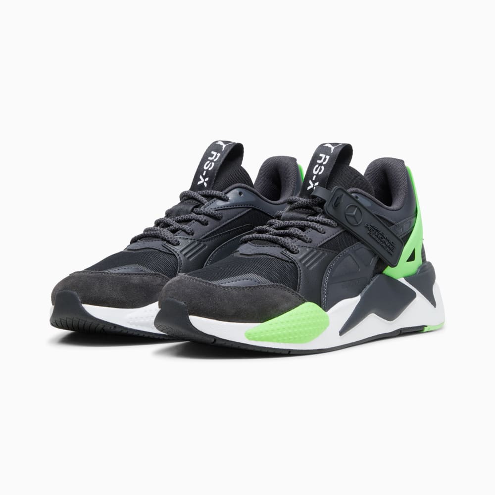 Изображение Puma Кроссовки Mercedes-AMG Petronas F1® RS-X Textile Sneakers Unisex #2: PUMA Black-PUMA White-Fizzy Green