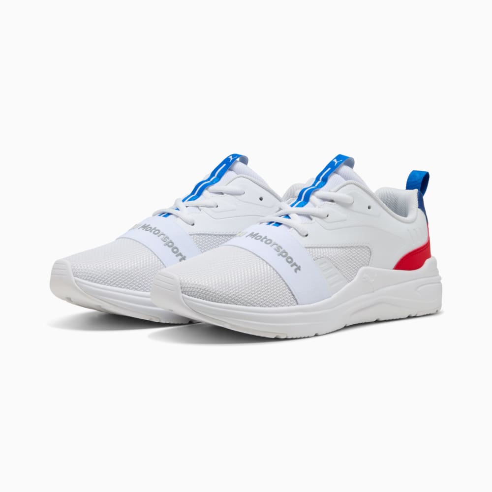 Зображення Puma Кросівки BMW M Motorsport Wired 2 Sneakers Unisex #2: PUMA White-Cool Cobalt-Pro Blue-Pop Red-PUMA Black