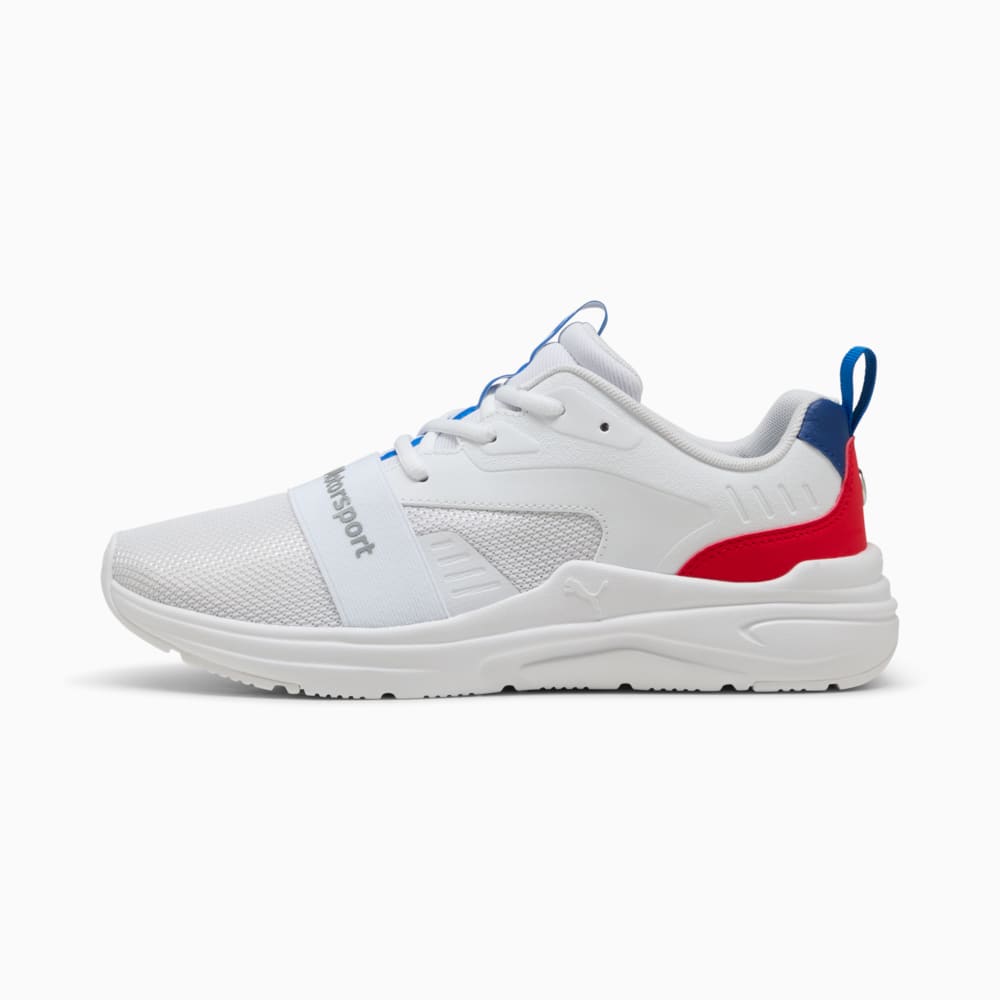Зображення Puma Кросівки BMW M Motorsport Wired 2 Sneakers Unisex #1: PUMA White-Cool Cobalt-Pro Blue-Pop Red-PUMA Black