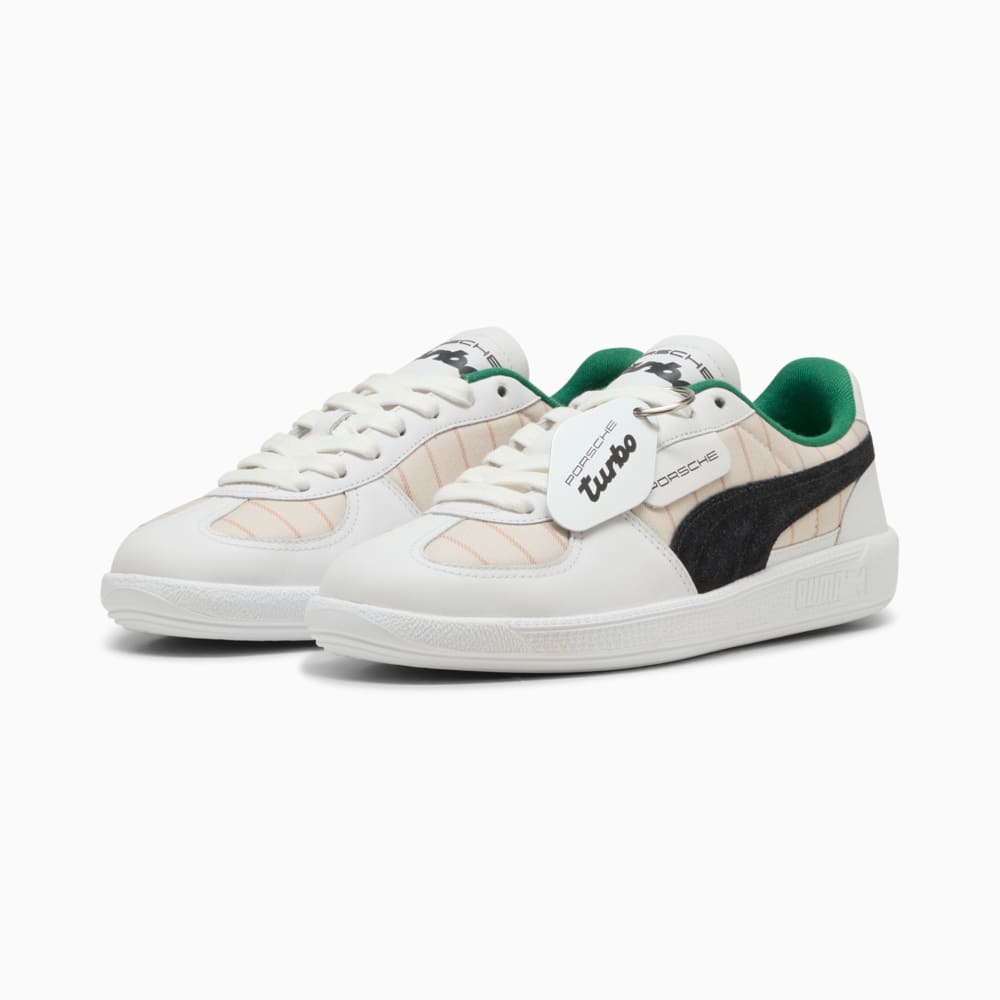 Изображение Puma Кеды Porsche Legacy Palermo Pinstripe Sneakers #2: PUMA White-Alpine Snow