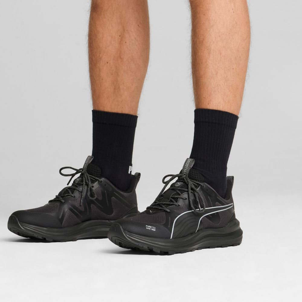 Зображення Puma Кросівки Reflect Lite Trail PTX Running Shoes Unisex #2: PUMA Black-PUMA Silver-Cool Dark Gray