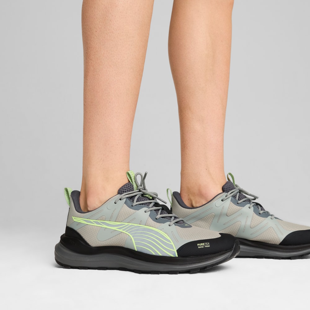 Зображення Puma Кросівки Reflect Lite Trail PTX Running Shoes Unisex #2: Smokey Gray-PUMA Black-Fizzy Apple