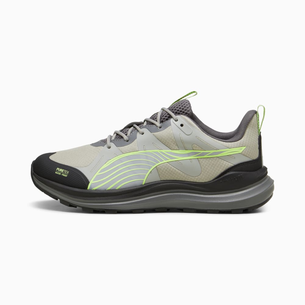 Зображення Puma Кросівки Reflect Lite Trail PTX Running Shoes Unisex #1: Smokey Gray-PUMA Black-Fizzy Apple