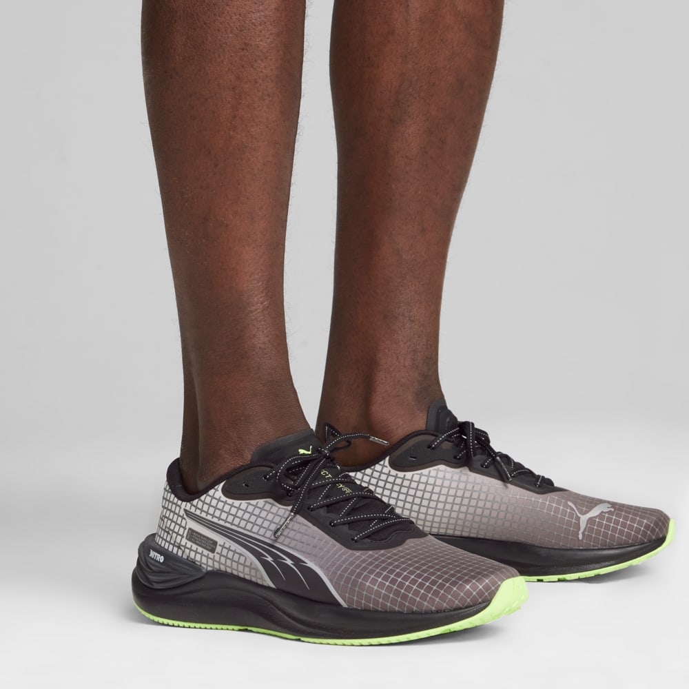 Зображення Puma Кросівки Electrify NITRO™ 3 TR Running Shoes Men #2: PUMA Black-Glacial Gray-Fizzy Apple