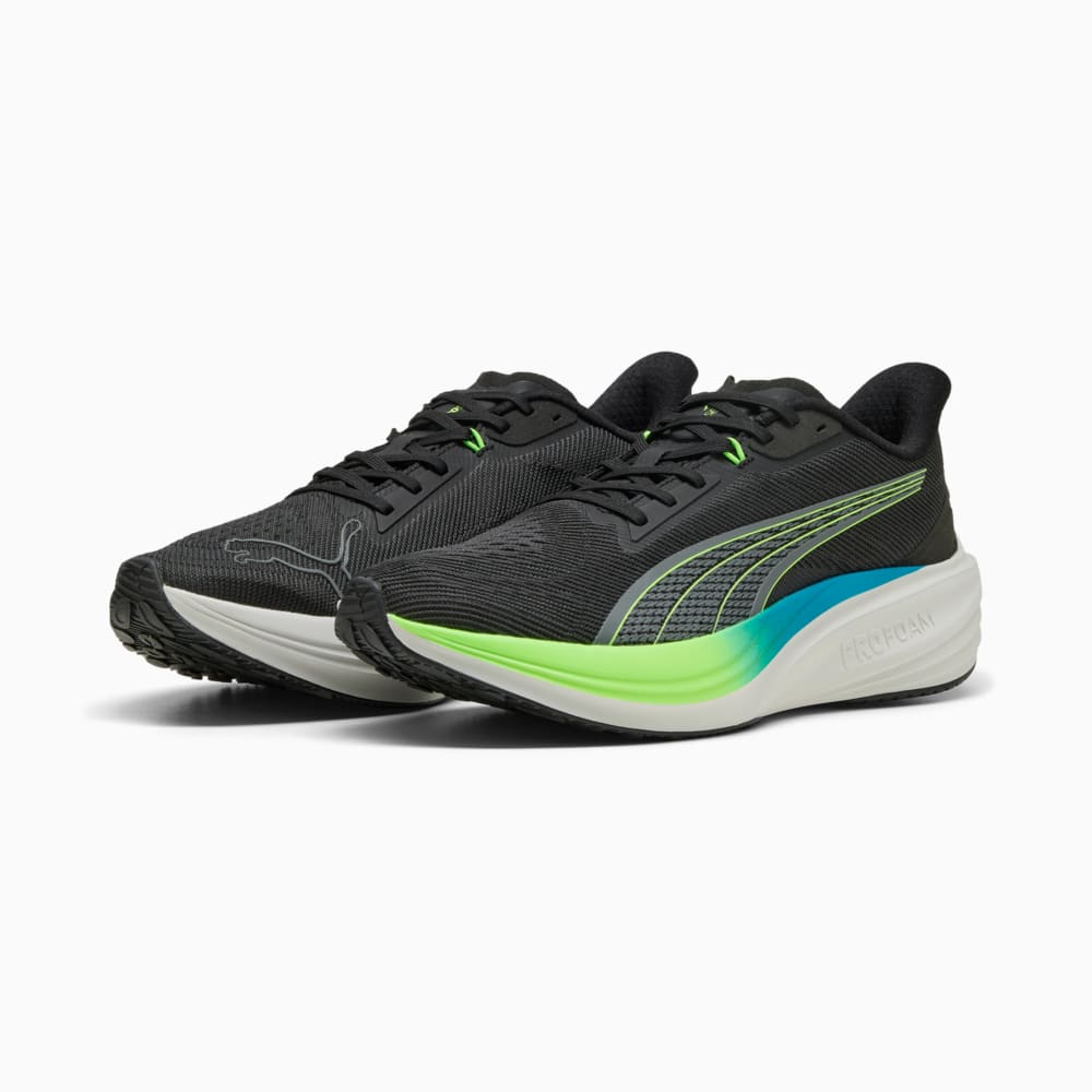 Зображення Puma Кросівки Darter Pro Running Shoes #2: PUMA Black-Green Glare-Tropical Blue