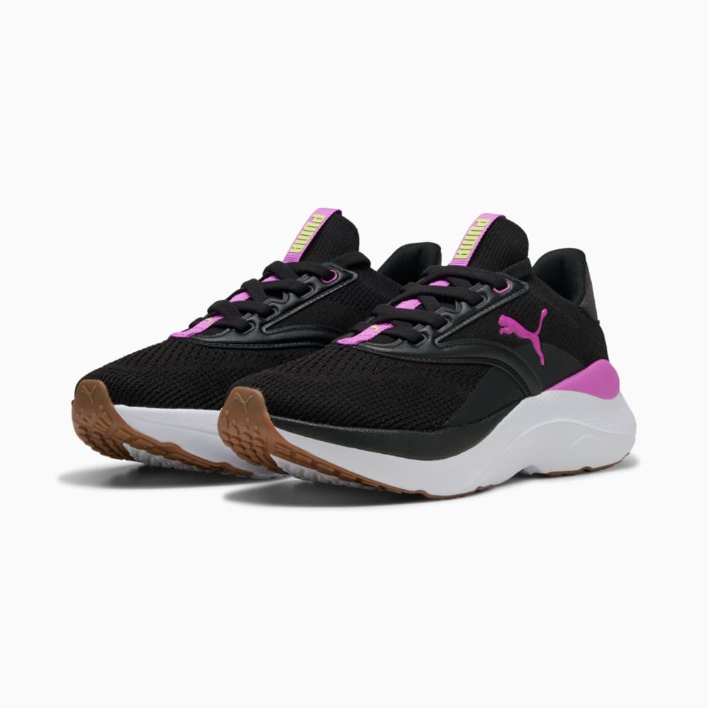 Изображение Puma Кроссовки SOFTRIDE Mayve Running Shoes Women #2: PUMA Black-Pure Magenta-Yellow Alert