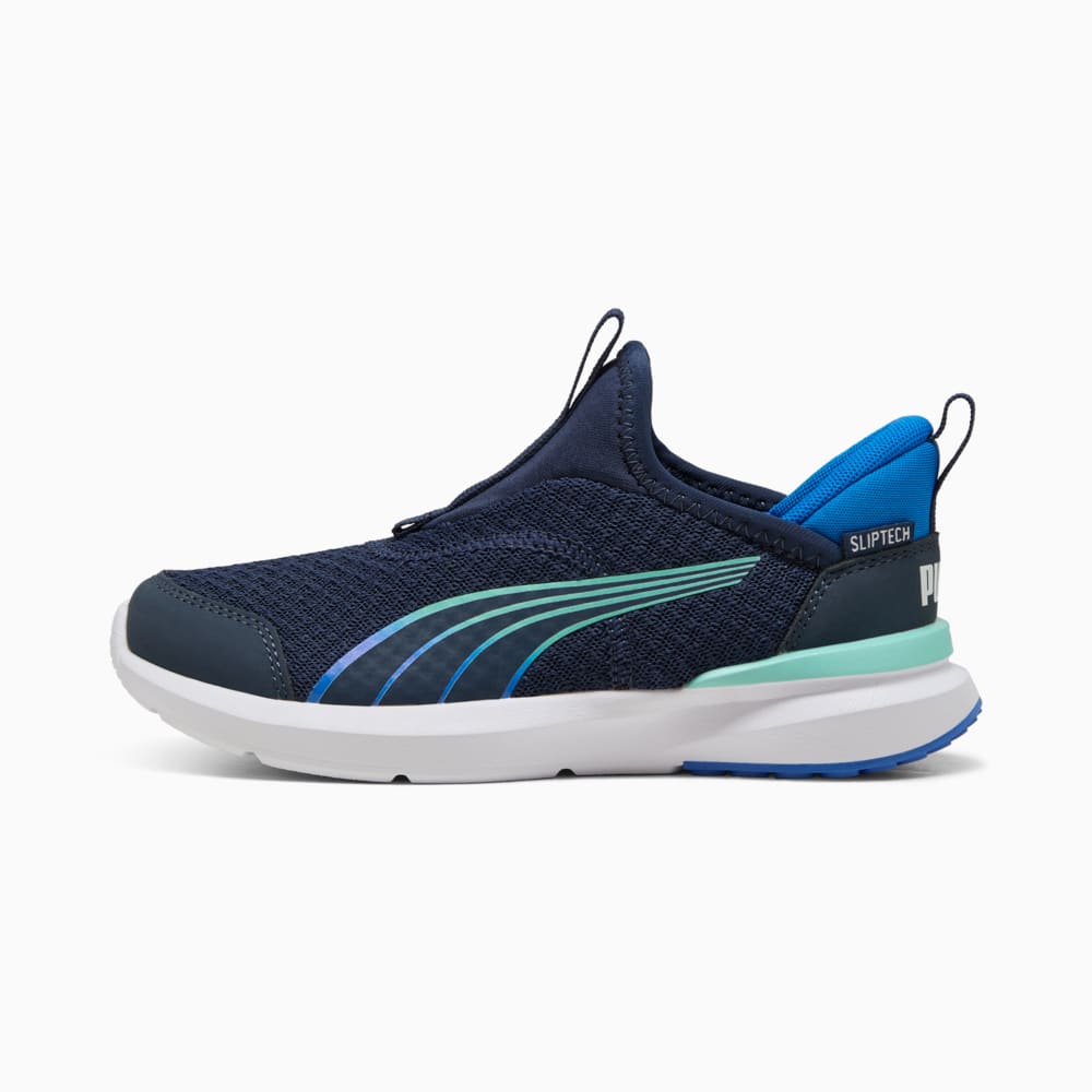 Изображение Puma Детские кроссовки Kruz ProFoam Ease In Running Shoes Toddler #1: Club Navy-Hyperlink Blue