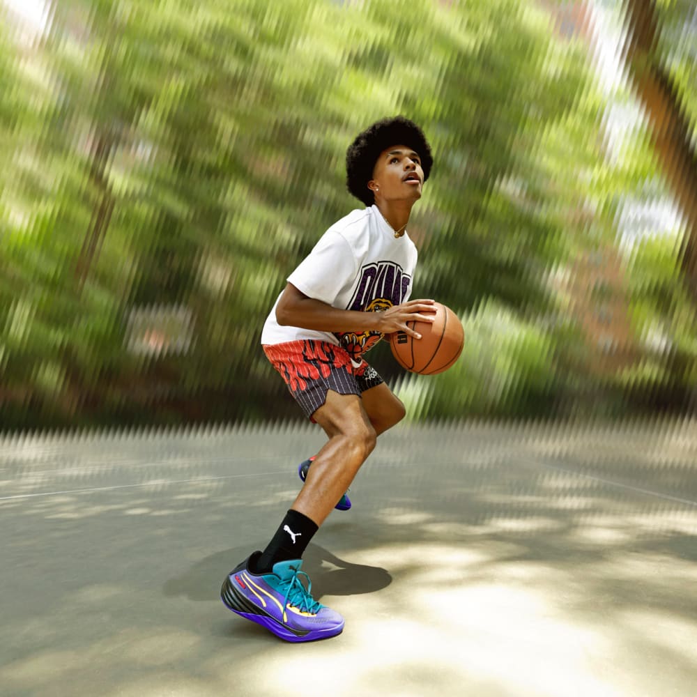 Зображення Puma Кросівки All-Pro NITRO™ Crowd Craze Basketball Shoes #2: Lapis Lazuli-Cold Green-PUMA Black
