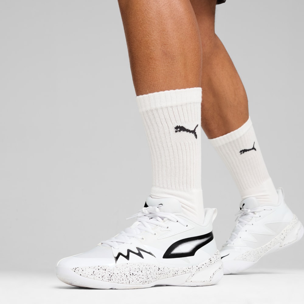 Зображення Puma Кросівки Genetics Speckle Basketball Shoes Unisex #2: Puma White