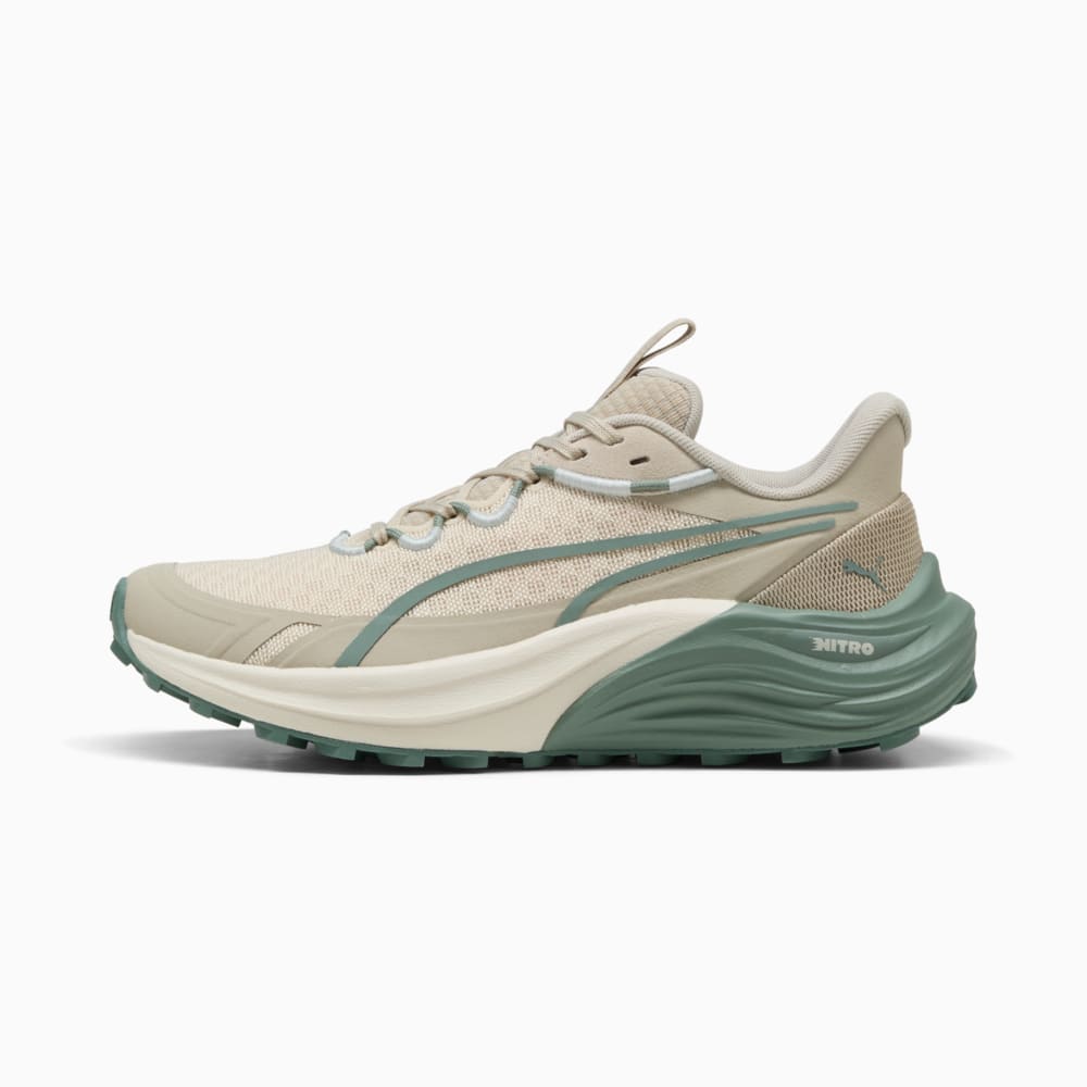 Зображення Puma Кросівки Electrify NITRO™ 4 Trail Running Shoes Women #1: Desert Dust-Green Moon-Alpine Snow
