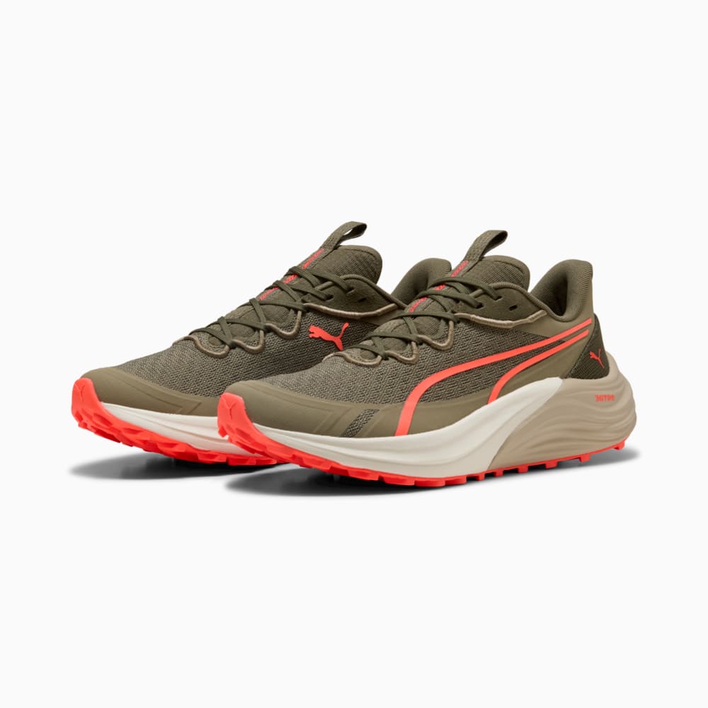 Изображение Puma Кроссовки Electrify NITRO™ 4 Trail Running Shoes Men #2: Loden Green-Desert Dust-Glowing Red