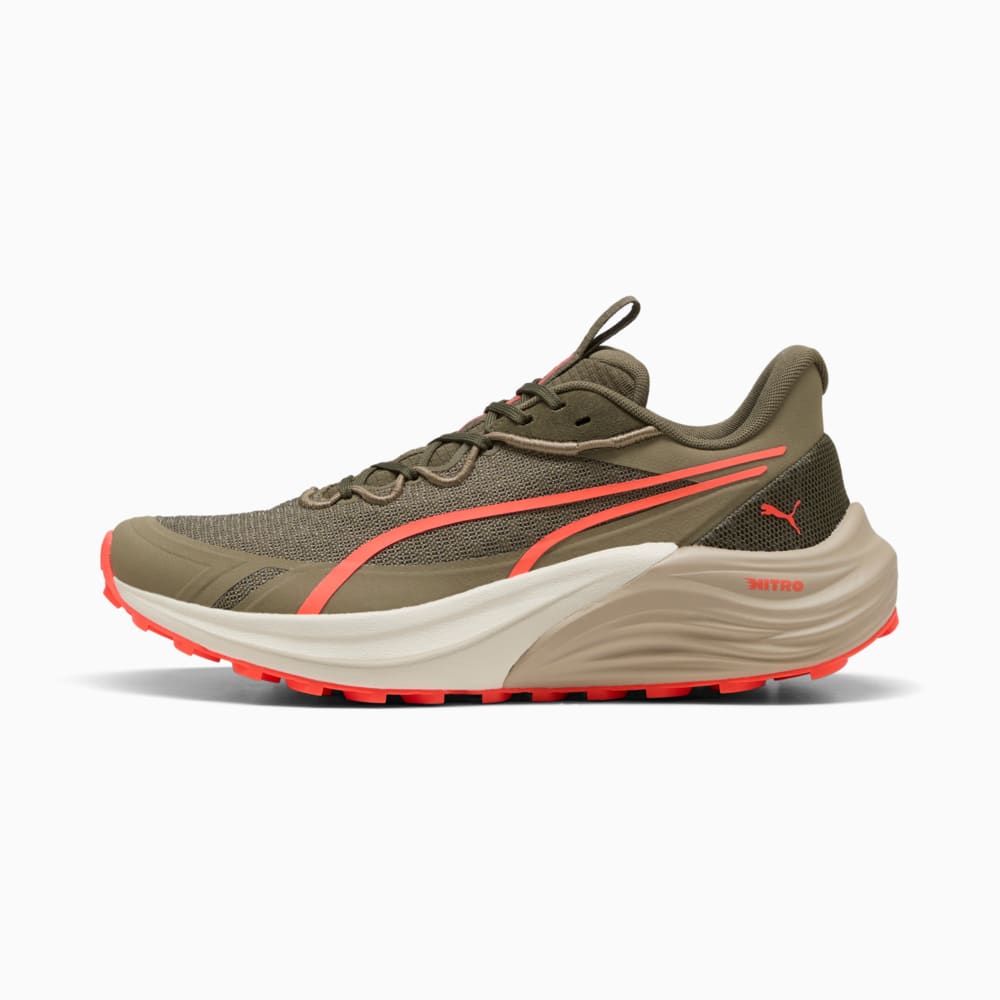 Изображение Puma Кроссовки Electrify NITRO™ 4 Trail Running Shoes Men #1: Loden Green-Desert Dust-Glowing Red