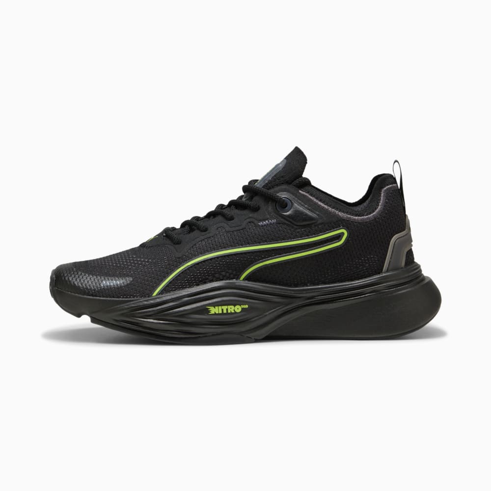 Зображення Puma Кросівки PWR NITRO™ SQD 2 Unwavered Training Shoes #1: PUMA Black-Galactic Gray-Yellow Alert