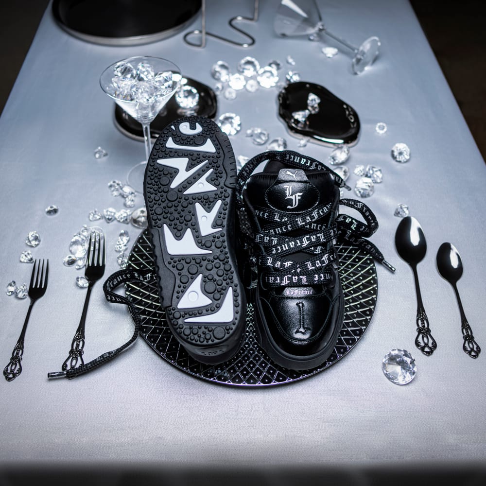 Зображення Puma Кросівки PUMA HOOPS x LAFRANCÉ Black Chrome Sneakers Unisex #2: PUMA Black-Silver Mist-Puma Silver