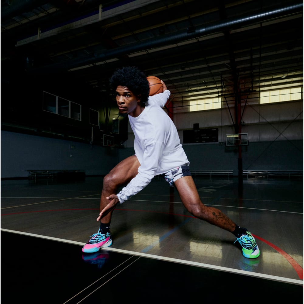 Изображение Puma Кроссовки Scoot Zeros II 2K Basketball Shoes Unisex #2: Bright Aqua-Feather Gray